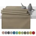 Produktbild: heimtexland Outdoor Tischläufer Garten Tischdecke 45x145 Tischdeko wasserabweisend wetterfest UV-beständig Typ551 Taupe