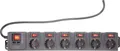 Produktbild: Renkforce RF-3313344 Überspannungsschutz-Steckdosenleiste Schwarz Schutzkontakt 1St.