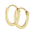 Produktbild: NKlaus Paar Herren Creolen ECHT GOLD 333er Ohrring Ohrschmuck Ohrhänger 11 mm 3752