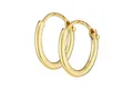 Produktbild: NKlaus Paar Creolen Paar Herren Creole Echt Gold 333er Ohrring Ohrschmuck Ohrhänger 11mm 3