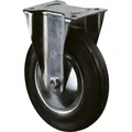 Produktbild: Bockrolle 160mm L410.B55 Platte,Gummi schw.,RL L410.B55.161, 9900011720