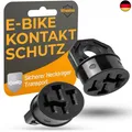 Produktbild: Kontaktschutz Abdeckung für Bosch E-Bike I 2er Set I Schwarz I eBike Akku