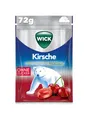Produktbild: WICK Kirsche und Eukalyptus ohne Zucker – Wohltuendes Hustenbonbon mit Sauerkirschsaft und Eukalyptusöl für ein tiefes Atemerlebnis – 1er Pack (1 x 72 g)