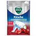 Produktbild: (22,92€/1kg) Wick Kirsche & Eukalyptus ohne Zucker, Hals-Bonbon, 72g Beutel