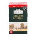 Produktbild: Ahmad Tea - English Breakfast - Schwarzer Frühstückstee - Assam & Ceylon Tee - Einzeln Verpackte, Aromaversiegelte Teebeutel mit 2g Tee pro Portion - 20 Teebeutel mit Band