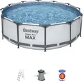 Produktbild: Bestway 56418 Steel Pro Max runder oberirdischer Pool 366x100cm