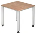 Produktbild: HAMMERBACHER höhenverstellbarer Schreibtisch VQS08/N/S nussbaum