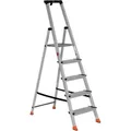 Produktbild: Euroline 22578 Stufenstehleiter mit Sicherheitsbrücke und Werkzeugablage 5 Stufen
