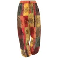 Produktbild: Guru-Shop Relaxhose Patchwork Stonewash Yogahose, Unisex Goa.. Ethno Style, alternative Bekleidung orange XXL