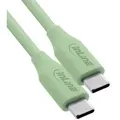 Produktbild: InLine® USB 2.0 Kabel, USB-C Schnellladekabel 100W, Matcha Latte, 1m Kabel USB & Lightning USB 2.0