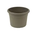 Produktbild: greemotion Pflanzkübel Fiona, UV-Beständiger Blumentopf aus Kunststoff, Pflanzgefäß mit Bodenlöchern, Volumen ca. 96 l, ca. Ø 70 x H 49,5 cm, Taupe