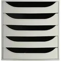 Produktbild: Exacompta ECOBOX Schubladenbox mit 5 Schubladen - Grau - 229606D