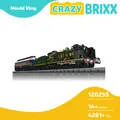 Produktbild: Mould King 12025S Orient Express Dampflokomotive Zug Eisenbahn + Schienen + LED