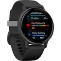Produktbild: vívoactive 5, Smartwatch schwarz/grau, 42 mm, Silikon-Armband