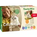 Produktbild: Katzenfutter Hoher Fleischanteil - mera Cats Nature Tasty Mix - Multipack Nassfutter 12x85g 12x85g