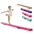 Produktbild: VEVOR Schwebebalken Gymnastik Kinder klappbar 233 cm, 90,7 kg belastbarer Gymnastikbalken mit rutschfesten Unterseiten, Balance Balken Balancierbalken mit Tragetasche für Fitnessstudio, Rosa