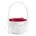 Produktbild: Korb Körbchen für Blumenkinder Satin Organza Hochzeits Accesoire Blüten Blätter