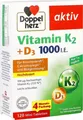 Produktbild: Doppelherz Vitamin K2 + Vitamin D3 1000 I.E. 120 Stück