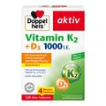 Produktbild: Doppelherz Vitamin K2 + D3 1000 I.E. 120 St