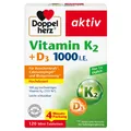 Produktbild: Vitamin K2 D3 1000 I.E. 120 Mini-Tabletten Doppelherz - Knochenstärke,