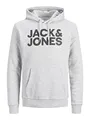 Produktbild: Jack & Jones Jjecorp Noos Logo-Kapuzenpullover für Herren, Grau (Light Grey Melange Detail: Reg Fit 19 Melange), Large