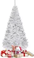 Produktbild: COSTWAY 180cm Künstlicher Weihnachtsbaum Tannenbaum PVC Nadeln mit Metallständer Christbaum ideal für Zuhause, Büro, Geschäfte & Hotels Weiß