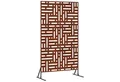 Produktbild: vidaXL Gartenzaun Sichtschutz Grau 100 x 50 x 180 cm Wetterfeststahl, (1-St)