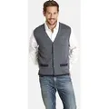 Produktbild: Jan Vanderstorm Strickweste TANE mit zwei aufgesetzten Patten blau XXL (60/62)