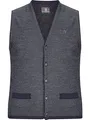 Produktbild: Jan Vanderstorm Herren Strickweste Tane Weste mit Wolle | Trachtenweste ärmellos Dunkelblau, 2xl (xxl) - 60/62