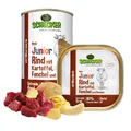 Produktbild: Schecker Hundemenü Junior mit 80 % Rind mit Kartoffel Fenchel und Banane 6x200g