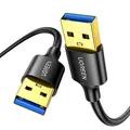 Produktbild: UGREEN USB Kabel 3.0 Super Speed Kabel A Stecker auf A Stecker USB Verbindungskabel kompatibel mit Drucker, Modems, Festplatten, Kameras usw. (1m)