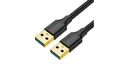Produktbild: Kabel Ugreen US128 10370 USB-A 3.0 / USB-A 3.0 5Gb/s 1m - czarny