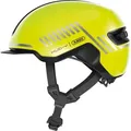 Produktbild: ABUS Fahrradhelm HUD-Y - mit magnetischem, aufladbarem LED-Rücklicht & Magnetverschluss - Stilsicherer Urban-Helm für den Alltag - für Damen und... - Gelb