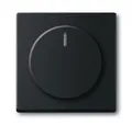 Produktbild: Busch-Jaeger 6540-885-102 Zentralscheibe für Drehdimmer mit transparentem Leuchtring, schwarz matt, Plattform 63