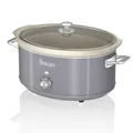 Produktbild: Retro Slow Cooker 6,5L, Antihaft-Keramisches PFOA- und PTFE-freies, Vintage 320W