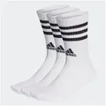 Produktbild: adidas Performance Funktionssocken 3STREIFEN CUSHIONED CREW SOCKEN, 3 PAAR (3-Paar) weiß L (43/45)