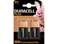 Produktbild: 1 x Duracell Plus 9V 6LR61 E-Block Batterie - 2er-Pack