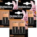Produktbild: 3 x Duracell Plus 9V 6LR61 E-Block Batterie - 2er-Pack