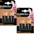 Produktbild: 2 x Duracell Plus 9V 6LR61 E-Block Batterie - 2er-Pack