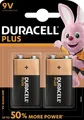 Produktbild: 1x2er Blister-9V E-Block Batterie von DURACELL Plus Power MN1604-6LR61