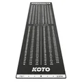 Produktbild: KOTO - Carpet Checkout Schwarz, 237x60cm Dartmatte, Professionelle Dartmatte zum Schutz des Bodens und der Dartpfeile, Mit Score-Indikation und Oche, Die Rechenhilfe Macht Ihnen das Rechnen Einfacher!