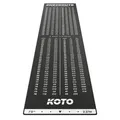 Produktbild: KOTO  Dartteppich Mit Abwurflinie Checkout Schwarz, 237x60cm Dartmatte, Mit S...