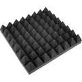 Produktbild: OMNITRONIC Akustikschaumstoff Pyramide 100mm, 50x50cm - Schwarz