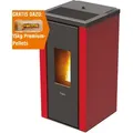 Produktbild: PEGASO Pelletofen Vera Stahl Bordeaux 7 kW mit Automatik