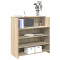 Produktbild: Empfangstresen Sonoma-Eiche 100 x 50 x 103,5 cm Holzwerkstoff