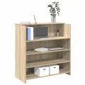 Produktbild: Empfangstheke Sonoma-Eiche 100x50x103,5 cm Holzwerkstoff