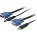 Produktbild: StarTech.com SVUSB2N1_10 Universal USB VGA KVM Kabel (3m, 2-in-1)Video- /