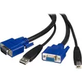 Produktbild: StarTech 2-in-1 Universal USB KVM Kabel (SVUSB2N1_10)