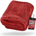 Produktbild: Nuke Guys Microfaser Auto Trockentuch - Gamma Dryer S bis XXL Mikrofasertuch (Microfaser, 50x80 cm, 1-tlg., Gamma Dryer XXL - Rot - 50x80cm 1400GSM) rot 50 cm x 80 cm