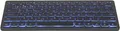 Produktbild: Gembird KB-BTRGB-01-DE - Tastatur - Hintergrundbeleuchtung - kabellos - Bluetooth 3.0 - QWERTZ - Deutsch - Schwarz